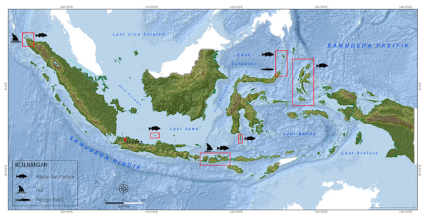 Peta Wilayah WCS-IP Marine